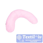 Наволочка на подушку для беременных AlViTek форма Бумеранг, сатин, розовый