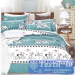 Детское постельное белье Karna Deluxe Dalmatian, голубой
