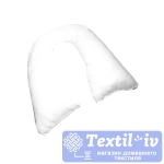 Наволочка на подушку для беременных AlViTek U280 форма U, сатин, белый