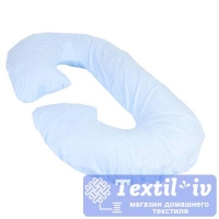 Наволочка на подушку для беременных AlViTek форма C, сатин, голубой