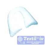 Наволочка на подушку для беременных AlViTek U280 форма U, сатин, голубой