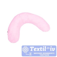 Наволочка на подушку для беременных AlViTek форма Бумеранг, поплин, розовый
