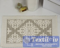 Коврик для ванной Karna Delux Damask, коричневый