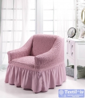 Чехол на кресло Bulsan, светло-розовый