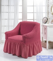 Чехол на кресло Bulsan, грязно-розовый