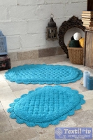 Набор ковриков для ванной Modalin Merit, бирюзовый