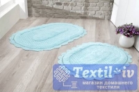 Набор ковриков для ванной Modalin Lokal, светло-бирюзовый