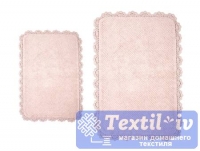 Набор ковриков для ванной Irya Serra Pembe, розовый