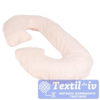 Наволочка на подушку для беременных AlViTek форма C, сатин, бежевый