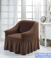 Чехол на кресло Bulsan, коричневый