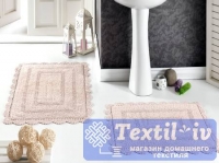 Набор ковриков для ванной Modalin Evora, пудра