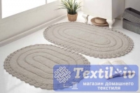 Набор ковриков для ванной Modalin Yana, экрю